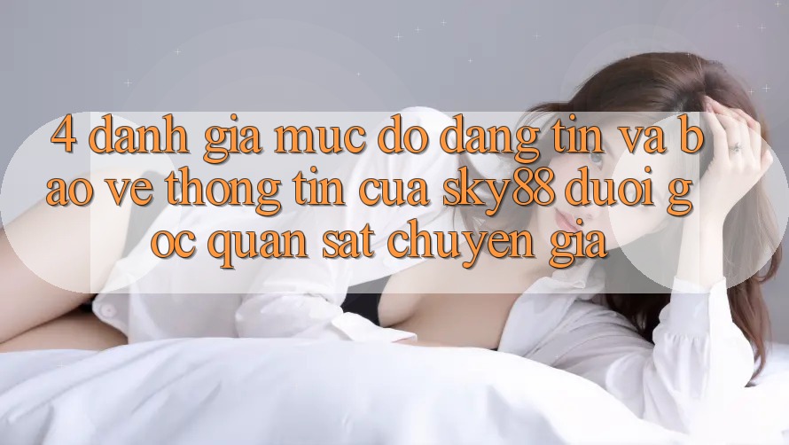 4. Đánh giá mức độ đáng tin và bảo vệ thông tin của Sky88 dưới góc quan sát chuyên gia