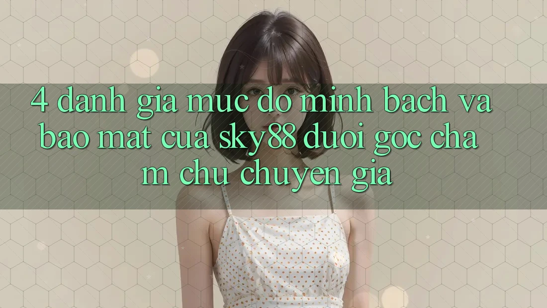 4. Đánh giá mức độ minh bạch và bảo mật của Sky88 dưới góc chăm chú chuyên gia