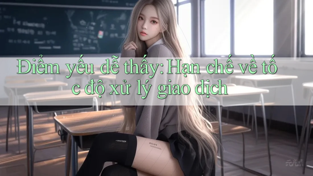 Điểm yếu dễ thấy: Hạn chế về tốc độ xử lý giao dịch Điểm yếu dễ thấy: Hạn chế về tốc độ xử lý giao dịch