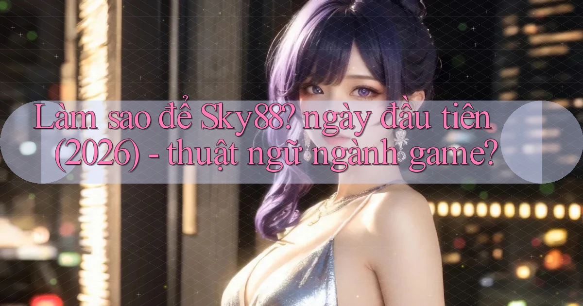 Làm sao để Sky88 ngày đầu tiên (2026)   thuật ngữ ngành game