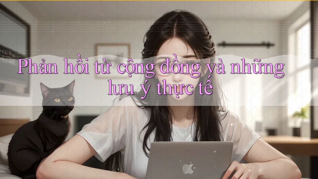 Phản hồi từ cộng đồng và những lưu ý thực tế Phản hồi từ cộng đồng và những lưu ý thực tế