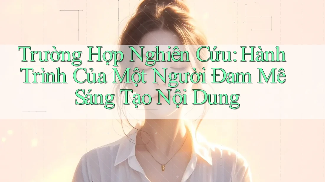 Trường Hợp Nghiên Cứu: Hành Trình Của Một Người Đam Mê Sáng Tạo Nội Dung