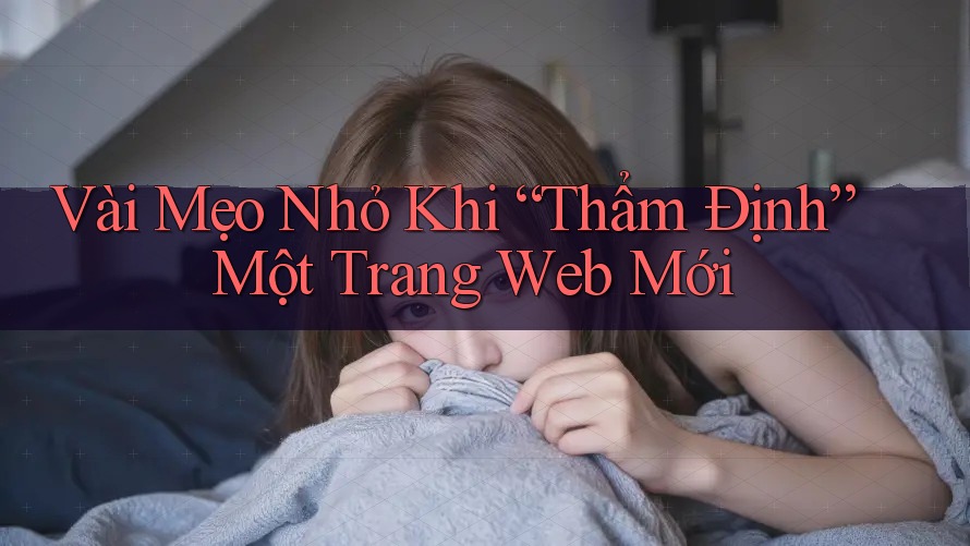 Vài Mẹo Nhỏ Khi “Thẩm Định” Một Trang Web Mới